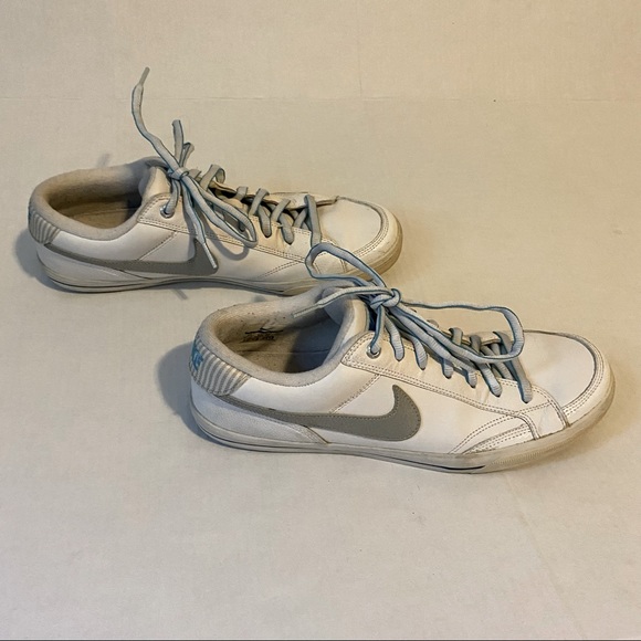 Nike mens Capri retro sneakers blue white silver size 11 - Picture 3 of 11